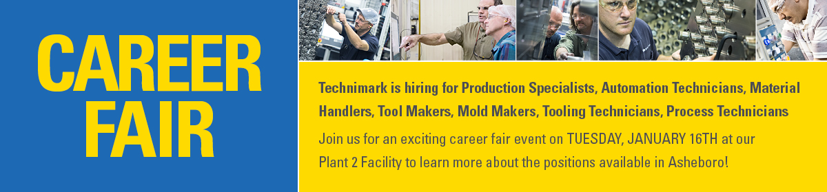 Career Fair Jan 2018 Web Banner Technimark Turnkey Injection